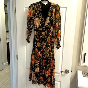 Lauren Conrad High Low wrap midi dress